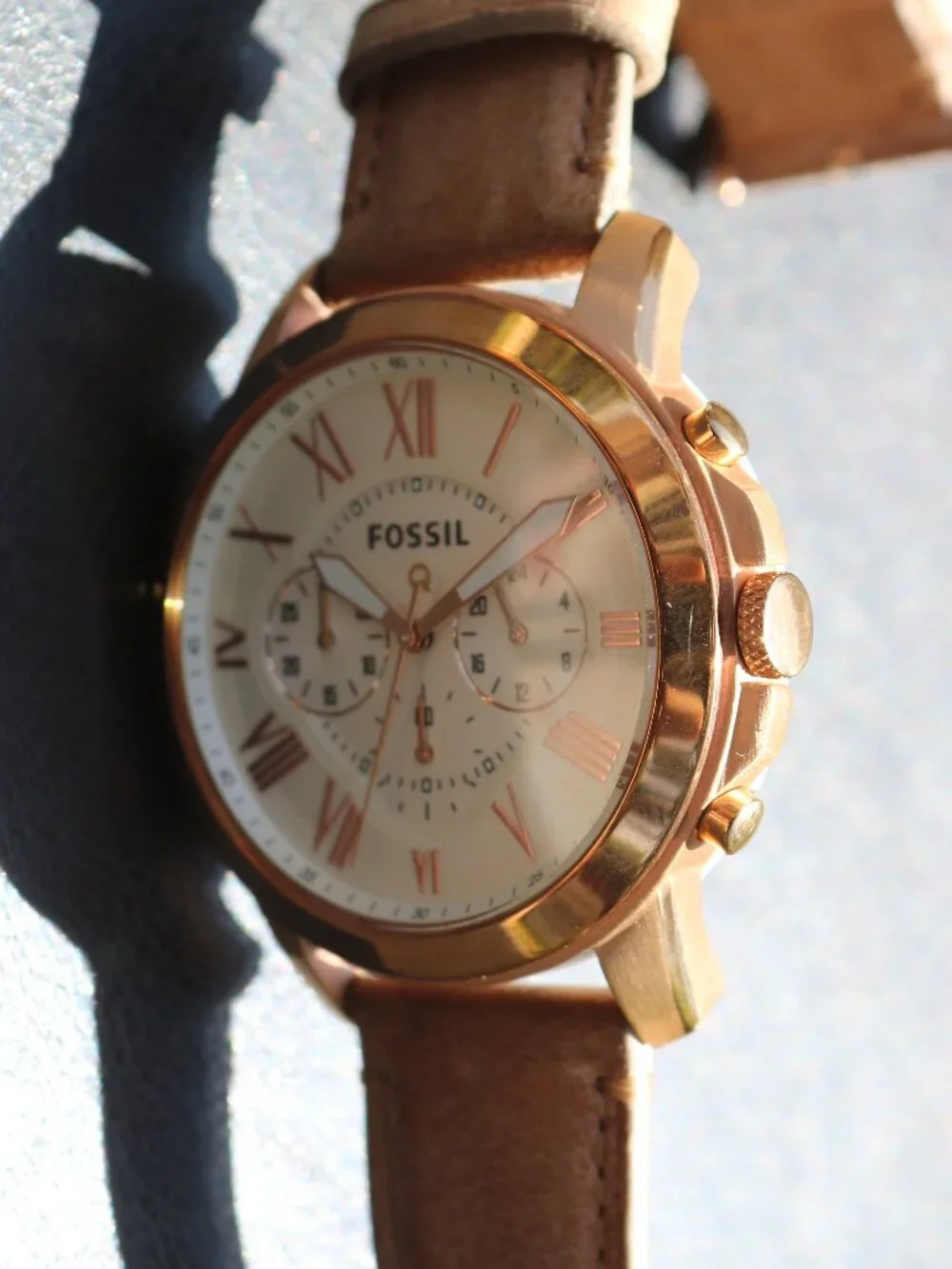 Fossil Q Grant Rose Gold Hybrid Smartwatch